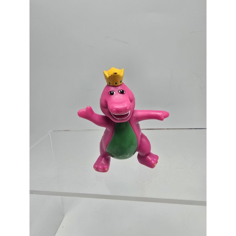 1993 Vintage Barney With Crown 2.5" PVC Loose Figure Lyons Group